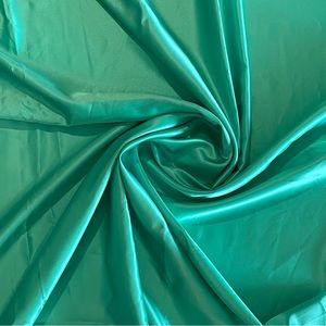 Teal Dull Satin Fabric
